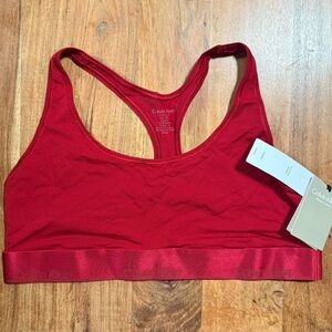 Calvin Klein Vibrant Red Sports Bra Size XS
